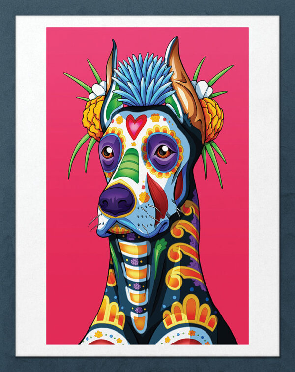 Day of the Dead Dog German hotsell Shepherd Canvas Giclée - 