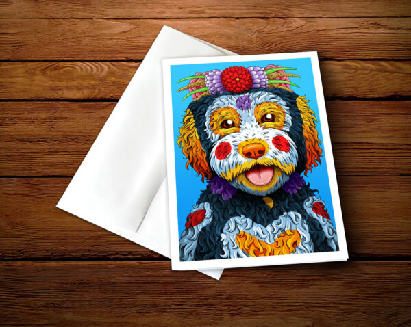 Day of the Dead Calico Cat selling Canvas Giclée - 