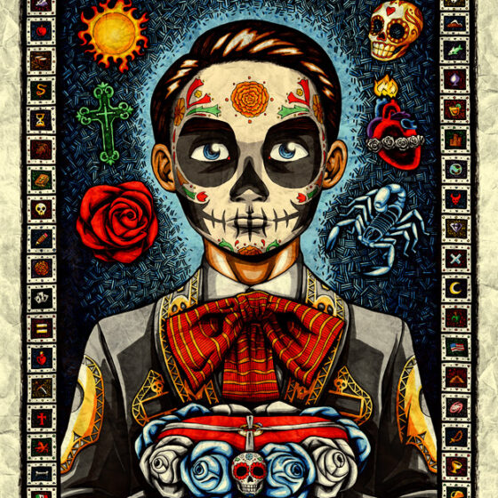 Comic-Inspired Animal and Day of the Dead Art by Nicholas Ivins
